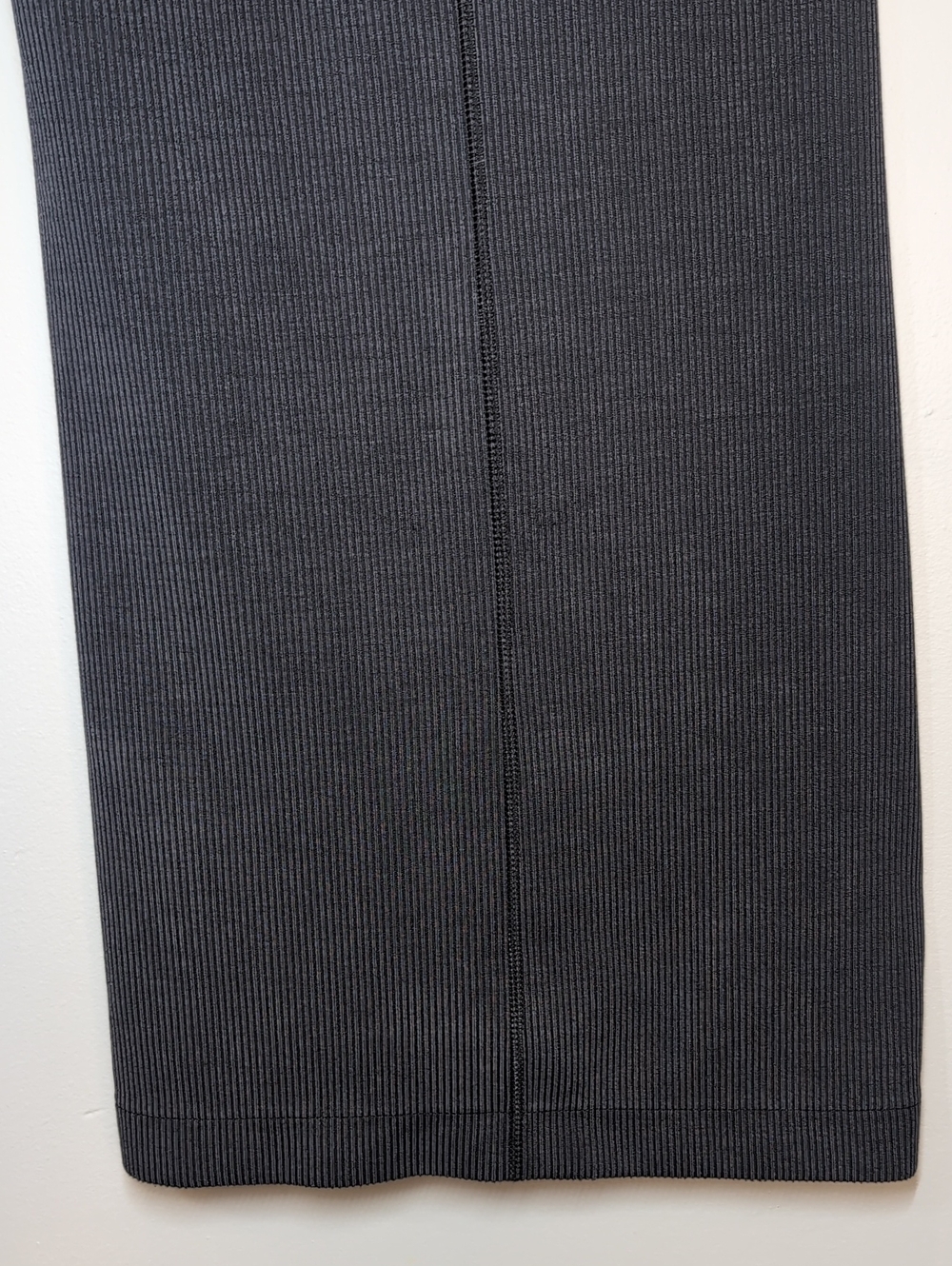 Lululemon Ribbed Softstreme High Rise Pants Grey Wide Leg Womens Size Large - Picture 14 of 16